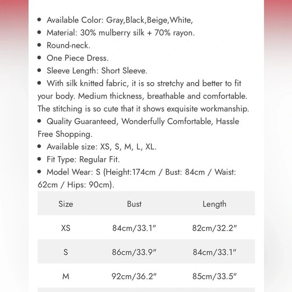 SILK SILKY Silk Knitted Elegant Nightgown - Picture 5 of 12